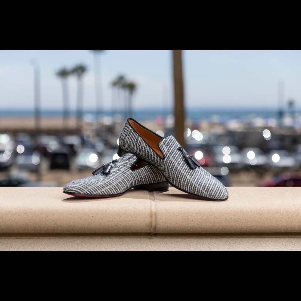 Louboutin Men’s Dandelion Tassel Loafer. Like new.